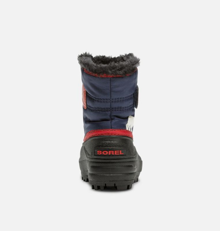 Sorel Barn Vinterkängor Marinblå/Röda - Toddler Commander™ - ZVX-348162